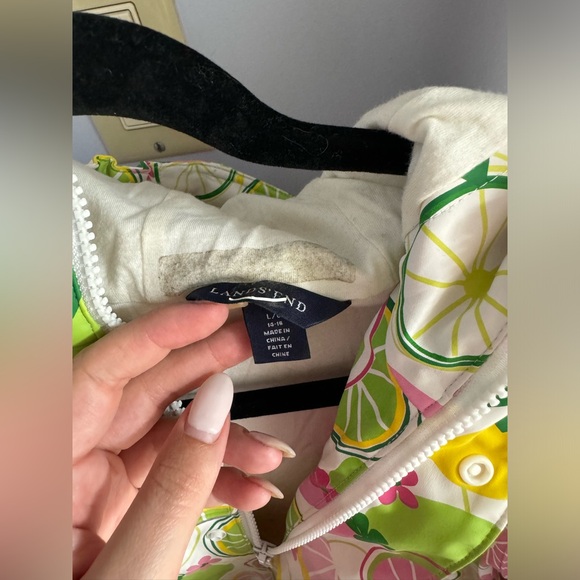 LANDS’ END summer fall raincoat - Picture 4 of 5